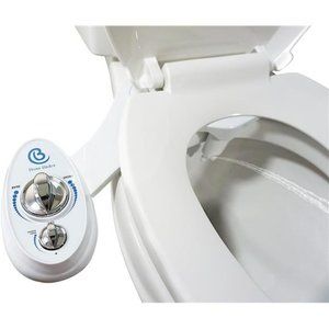 Luxury bidet attachment for toilet seat - Non-Electric, Dual Nozzles